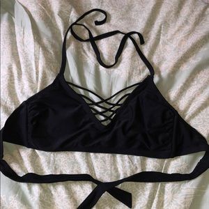 Black D/DD Bikini Top (xhilaration)